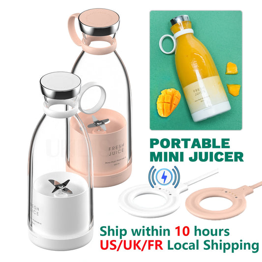 Portable Blender Juicer Bottle Mixer Electric Wireless Charge Mini Fruit Mixers Juicer Cup Blender Milkshake Juice Maker Machine