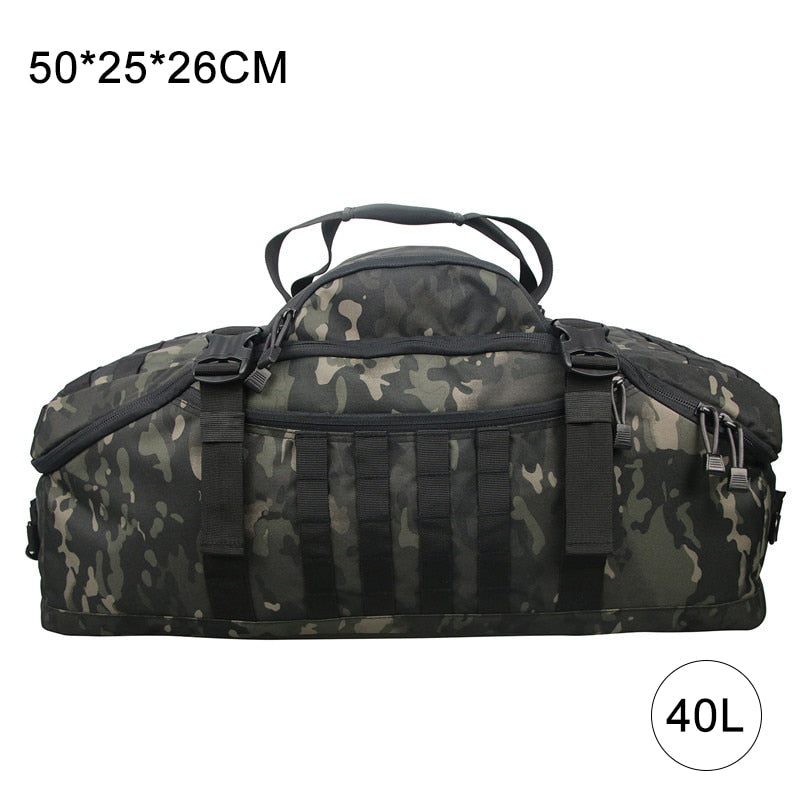 40L 60L 80L Waterproof Travel Bags Large Capacity Luggage Bags Men Duffel Bag Travel Tote Weekend Bag Military Duffel Bag