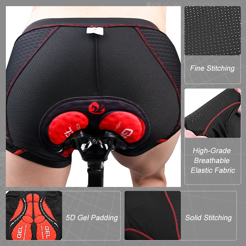 X-TIGER Men&#39;s Cycling Shorts Breathable Mesh Cycling Underwear Gel Pad Shockproof MTB Bike Shorts dropshipping Bicycle Underwear