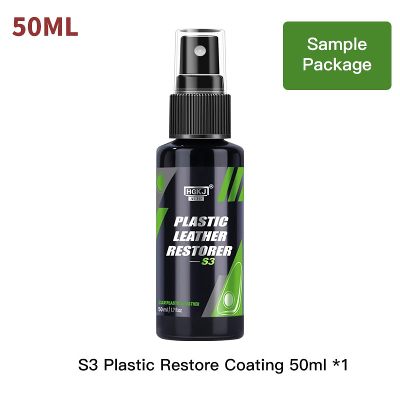 Plastic Renovator for Car Interior Spare Parts Seat Leather Liquid Wax Polish Plastic Restore Cleaner Spray Accessories S3 HGKJ