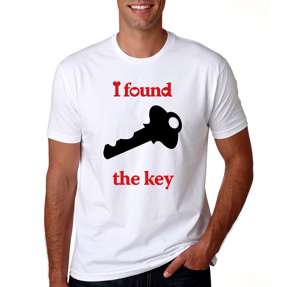 I Locked My Heart I Found The Key Lovers Couple Tshirt Summer Lovers Funny Men Women Casual Tshirt Couple Tops Matching Clothing