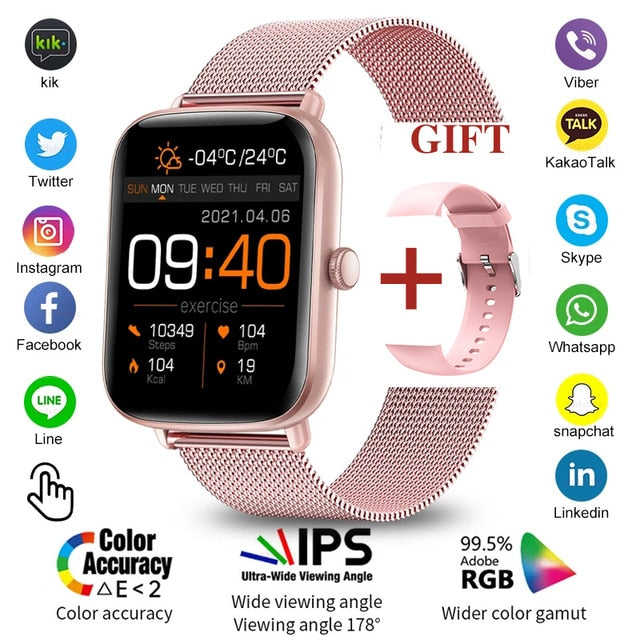 2022 New Bluetooth Heart Rate Monitor Smart Watch Men Full Touch Dial Call Fitness Tracker IP67 Waterproof Smartwatch Men women