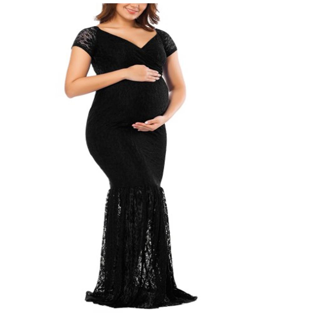 Pregnancy Dress For Pregnant Women Maternity Photography Pregnancy Dress Lace Dresses For Photo Shoot Sexy Clothes Short  Sleeve