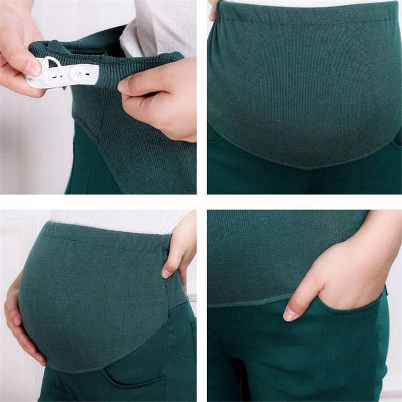 Maternity Pants for Pregnant Women Clothing Stretch Pencil Pants Nursing Leggings Pregnancy Spring Clothing 6 Colors