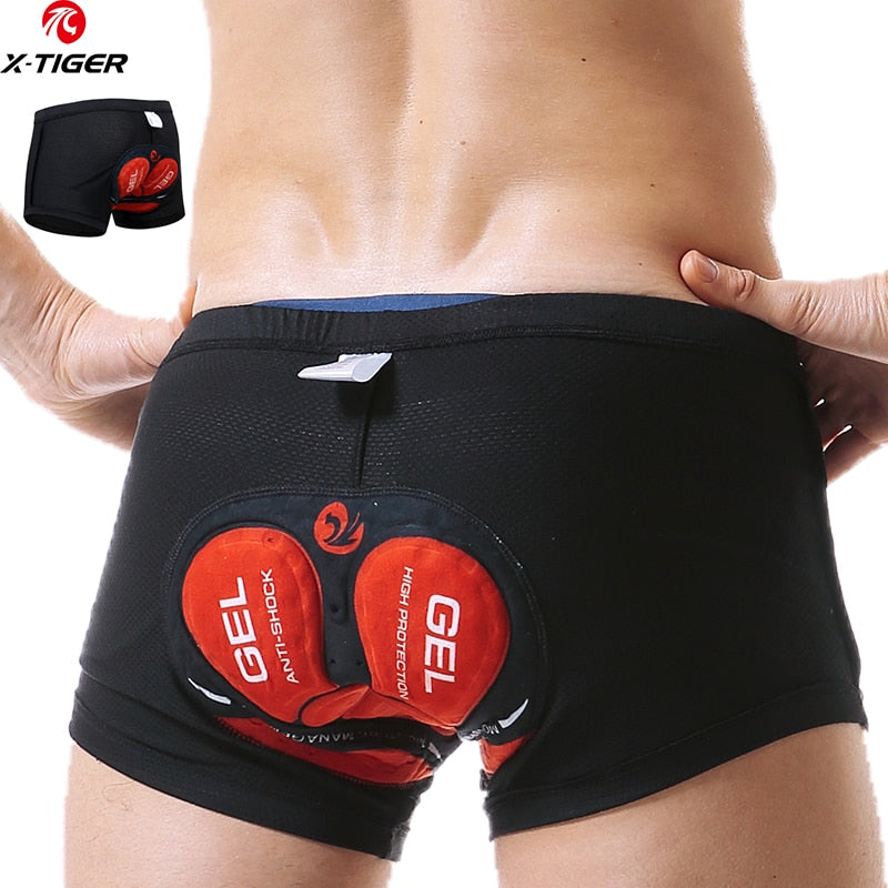 X-TIGER Men&#39;s Cycling Shorts Breathable Mesh Cycling Underwear Gel Pad Shockproof MTB Bike Shorts dropshipping Bicycle Underwear