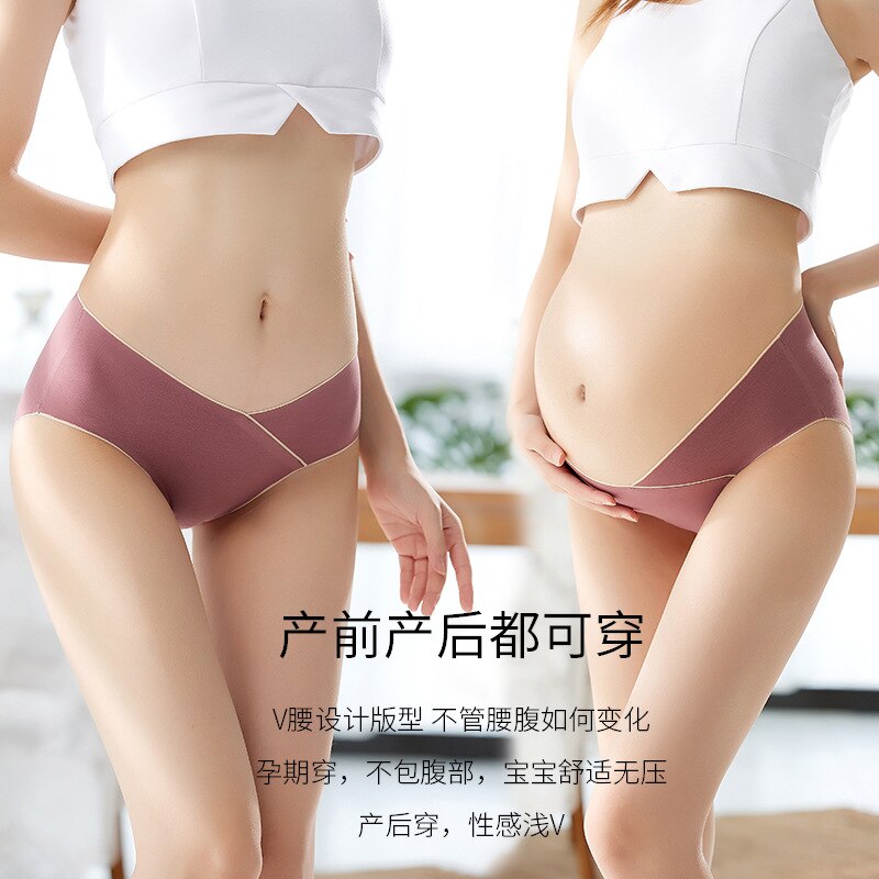 Maternity Panties Lady Belly Pregnancy Cotton Underwear Clothes for Pregnant Women Pregnancy Briefs Low Waist Lingerie Clothing