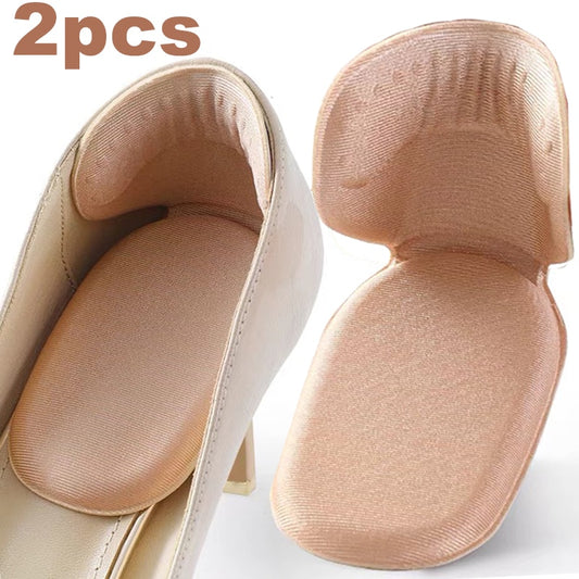 2pcs Shoe Heel Insoles Foot Heel Pad Sports Shoes Adjustable Antiwear Feet Inserts Insoles Heel Protector Sticker Insole Brioche