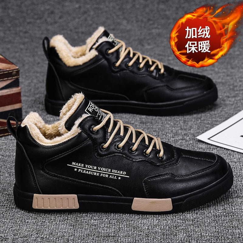 Men&#39;s Non-slip Leather Casual Shoes Formal Wear Lightweight Men&#39;s Shoes Fashion Trend Outdoor Walking Shoes