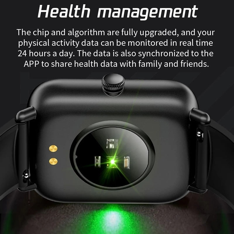 2022 New Bluetooth Heart Rate Monitor Smart Watch Men Full Touch Dial Call Fitness Tracker IP67 Waterproof Smartwatch Men women