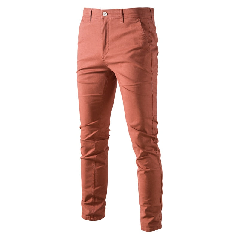 AIOPESON Casual Cotton Men Trousers Solid Color Slim Fit Men&#39;s Pants New Spring Autumn High Quality Classic Business Pants Men