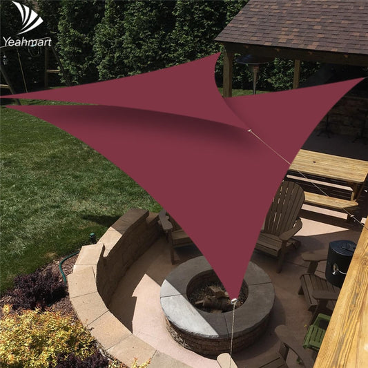 5x5x5M Wine red Sun Shade Sail Canopy for 98%UV Block For Outdoor Facility&Activities Patio Garden Awning Toldos Para Exterior