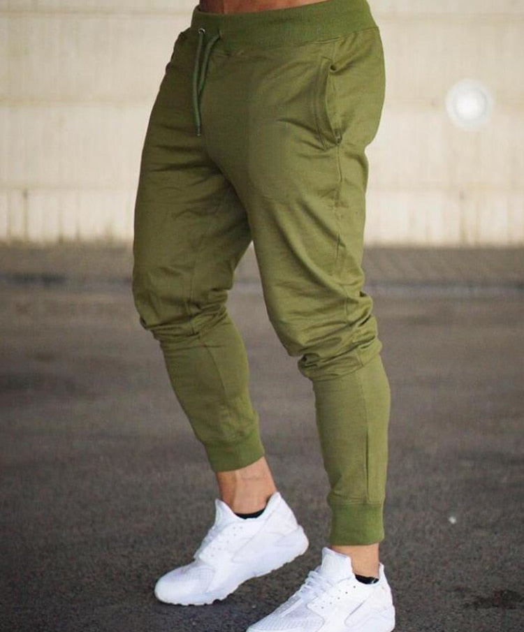 New Jogging Pants Men Sport Sweatpants Running Pants Pants Men Joggers Cotton Trackpants Slim Fit Pants Bodybuilding Trouser