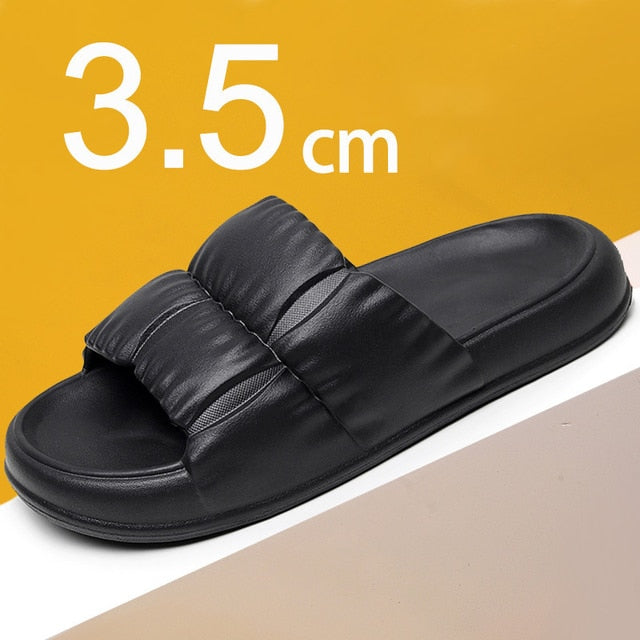 Women&#39;s Soft Sole Cloud Slippers Summer Beach Thick Platform Slipper Sandals Women Korean Eva Slippers for Home Flip Flops Woman