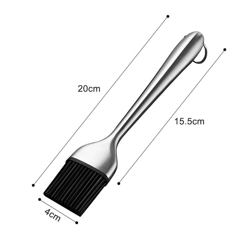 Silicone Kitchen Oil Brush BBQ Grill Basting Brush Barbecue Cooking Brush Silicone Pastry Brush for Baking Grill BBQ Accessories