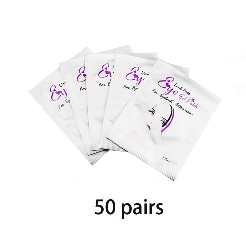 OWOSC 50/100PCS Wholesale Hydrogel Gel Eye Patches for Eyelash Extension Eyepads Eyelash patch Lash Extension Mask Eyepad Makeup