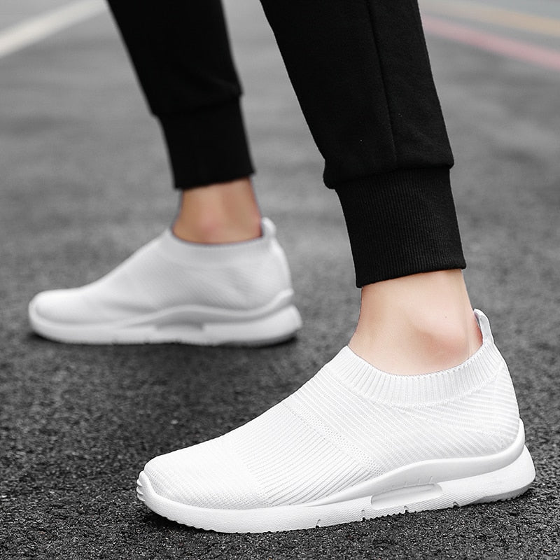 Damyuan Men Light Running Shoes Jogging Shoes Breathable Women&#39;s Sneakers Slip on Loafer Shoe Men&#39;s Casual Shoes Size 46 2021