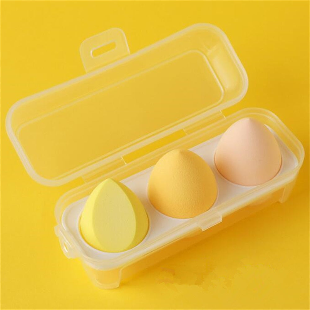 4pcs Makeup Sponge Cosmetic Puff Makeup Blender Foundation Powder Wet and Dry Beauty Sponge Women Make Up Accessories Tools