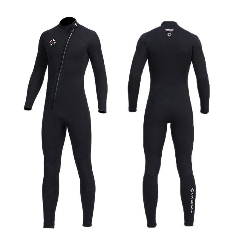 Premium 3MM Neoprene Wetsuit Men One-Piece Suits Keep Warm Surf Scuba Diving Suit Fishing Spearfishing Kitesurf Women WetSuit