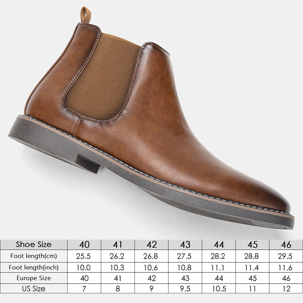 40-46 Men Chelsea boots Dropshipping brand retro leather men Ankle boots Comfortable shoes for men #KD5236