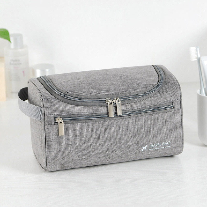 FUDEAM Polyester Men Business Portable Storage Bag Toiletries Organizer Women Travel Cosmetic Bag Hanging Waterproof Wash Pouch