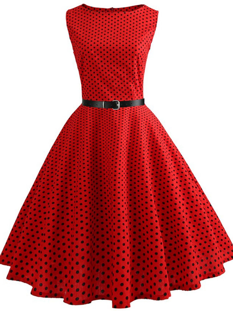 Summer Womens Dresses 2022 Casual Floral Retro Vintage 50s 60s Robe Rockabilly Swing Pinup Vestidos Valentines Day Party Dress