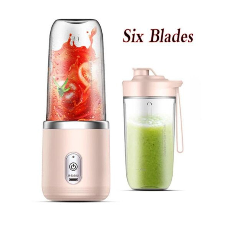 Double Cup Multifunction Usb Fruit Mixers Juicers Portable Electric Juicer Blender Fruit Juicer Cup Food Milkshake Juice Maker