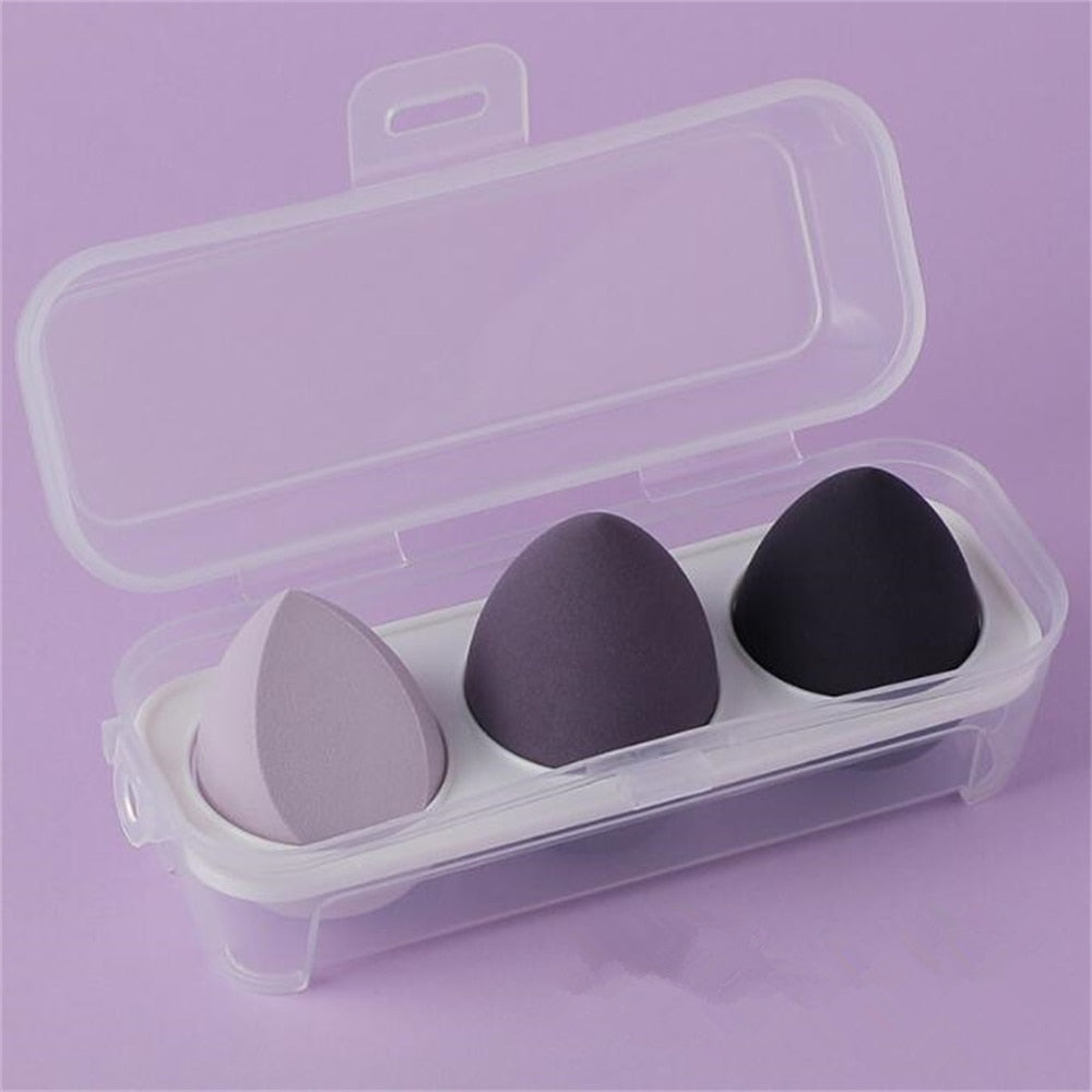 4pcs Makeup Sponge Cosmetic Puff Makeup Blender Foundation Powder Wet and Dry Beauty Sponge Women Make Up Accessories Tools