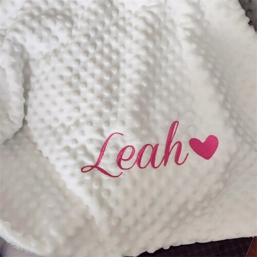 Name Personalised Newborn Baby Blanket Swaddling Baby Bedding Set Swaddle Soft Fleece Toddler Crib Bed Stroller Blanket