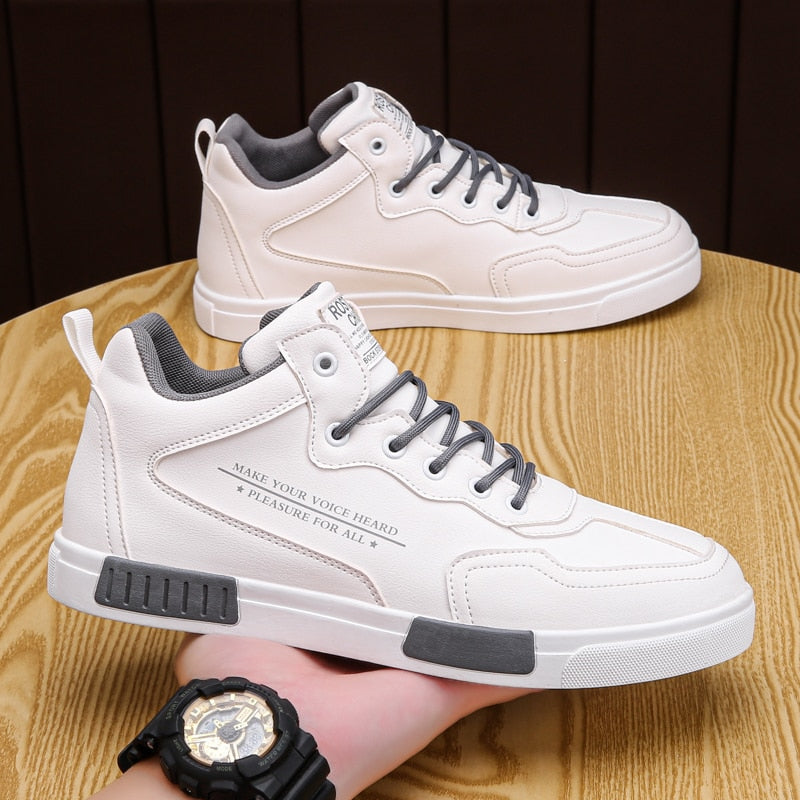 Men&#39;s Non-slip Leather Casual Shoes Formal Wear Lightweight Men&#39;s Shoes Fashion Trend Outdoor Walking Shoes