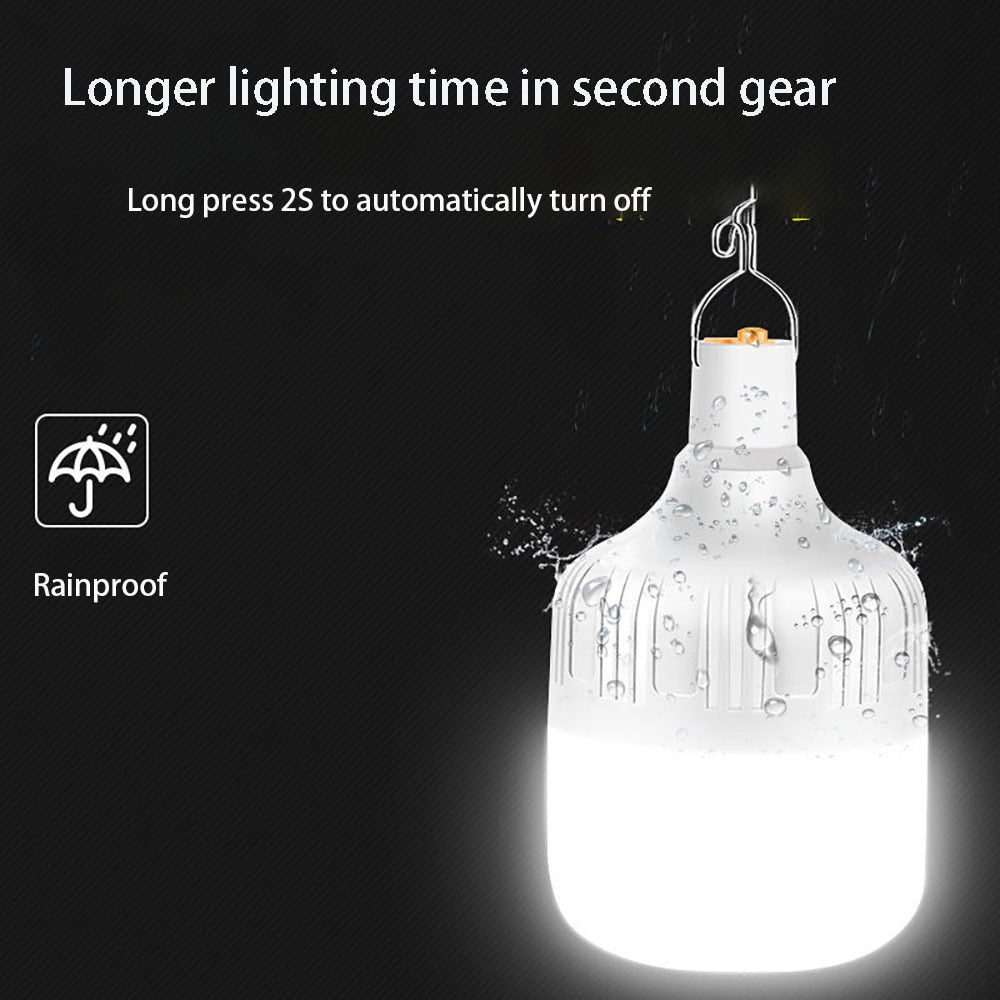 Portable Camping Lights Rechargeable Led Light  Camping Lantern Emergency Bulb High Power Tents Lighting Camping Equipment Bulb