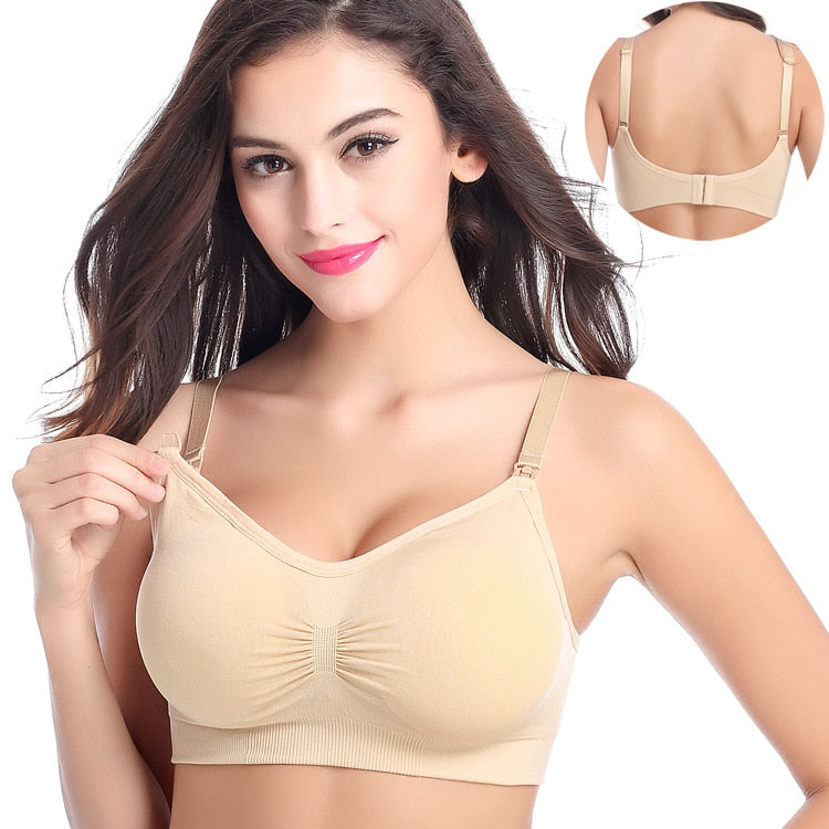 Maternity Bras Wirefree Nursing Bra Panties Set Pregnancy Clothes Prevent Sagging Breastfeeding Women&#39;s Breathable Lactancia Bra