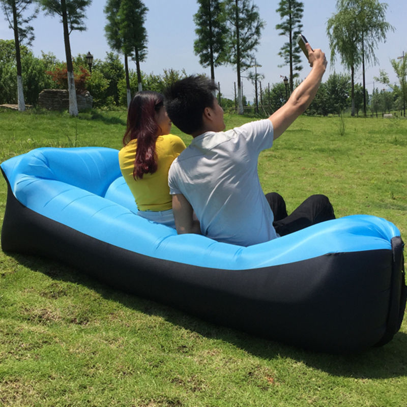 Camping Inflatable Air Sofa Tent Camp Bed Travel Lazy Beach Air Mattress Garden Folding Lounger Chair Outdoor Camping Equipment