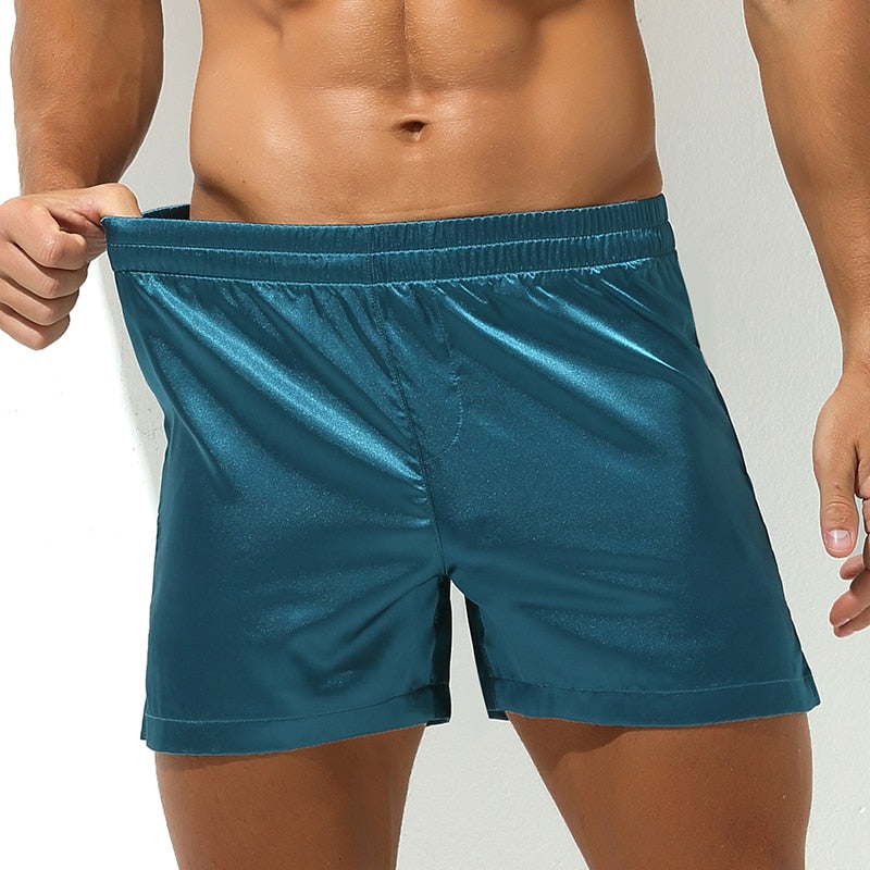 Mens Underwear Soft Stretch Breathable Men Boxer Shorts Sexy Arrow Panties Sleep Bottoms Pouch Swimwear