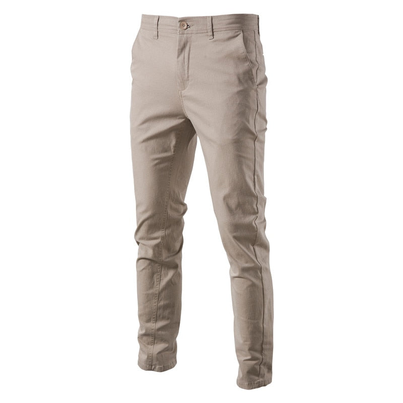 AIOPESON Casual Cotton Men Trousers Solid Color Slim Fit Men&#39;s Pants New Spring Autumn High Quality Classic Business Pants Men