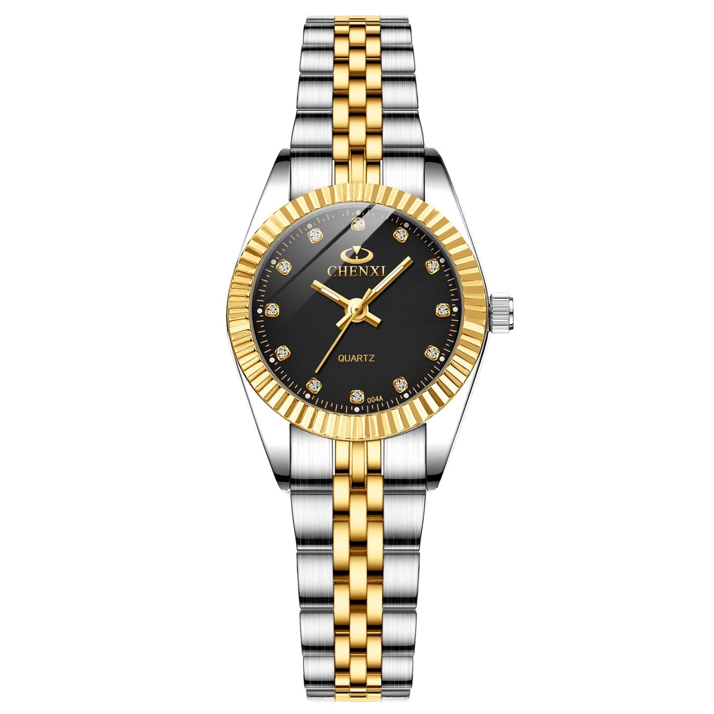 CHENXI Women Golden &amp; Silver Classic Quartz Watch Female Elegant Clock Luxury Gift Watches Ladies Waterproof Wristwatch