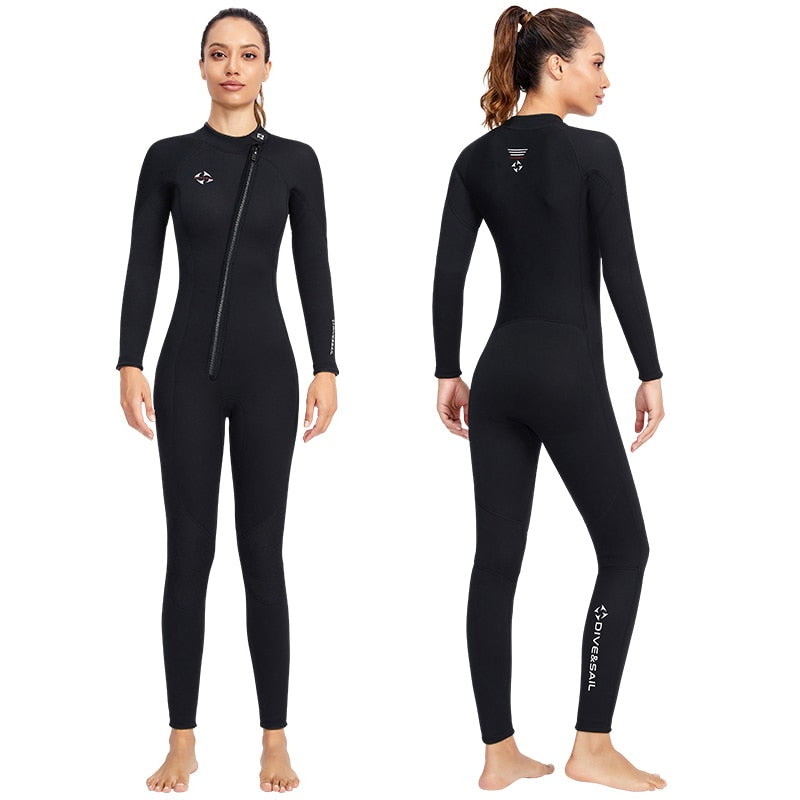 Premium 3MM Neoprene Wetsuit Men One-Piece Suits Keep Warm Surf Scuba Diving Suit Fishing Spearfishing Kitesurf Women WetSuit