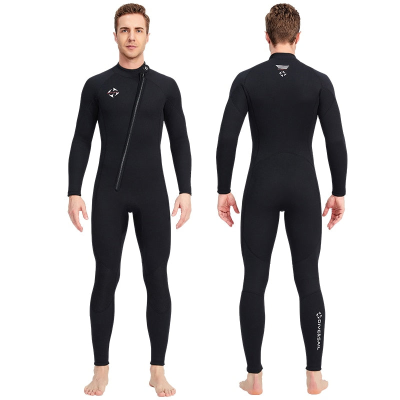 Premium 3MM Neoprene Wetsuit Men One-Piece Suits Keep Warm Surf Scuba Diving Suit Fishing Spearfishing Kitesurf Women WetSuit