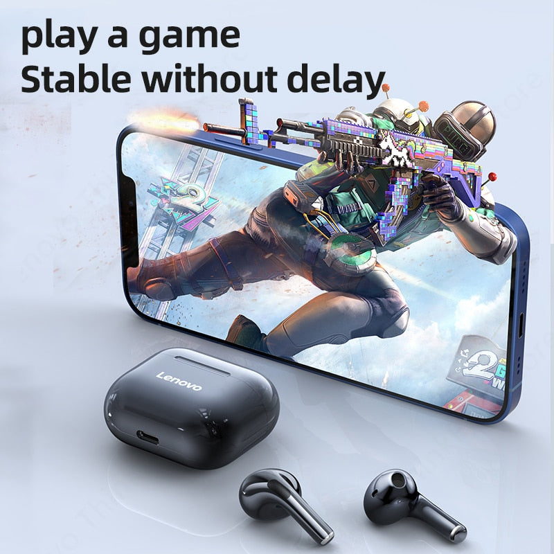 NEW Original Lenovo LP40 TWS Wireless Earphone Bluetooth 5.0 Dual Stereo Noise Reduction Bass Touch Control Long Standby 300mAH