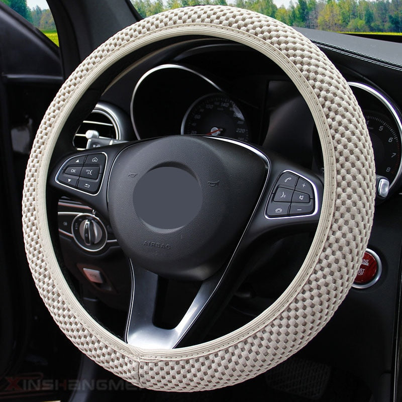 1/3 PCS Universal 38CM Massage Mesh Without Ring Elastic Steering Wheel Cover Gear Handbrake Cover Auto Interior Accessories