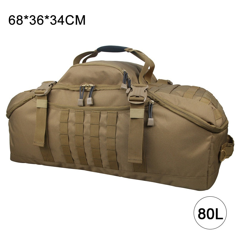 40L 60L 80L Waterproof Travel Bags Large Capacity Luggage Bags Men Duffel Bag Travel Tote Weekend Bag Military Duffel Bag