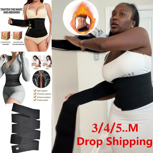 Waist Trainer for Women Snatch Me Up Bandage Wrap Lumbar Waist Support Belt Adjustable Belly Waist Wrap for Women General