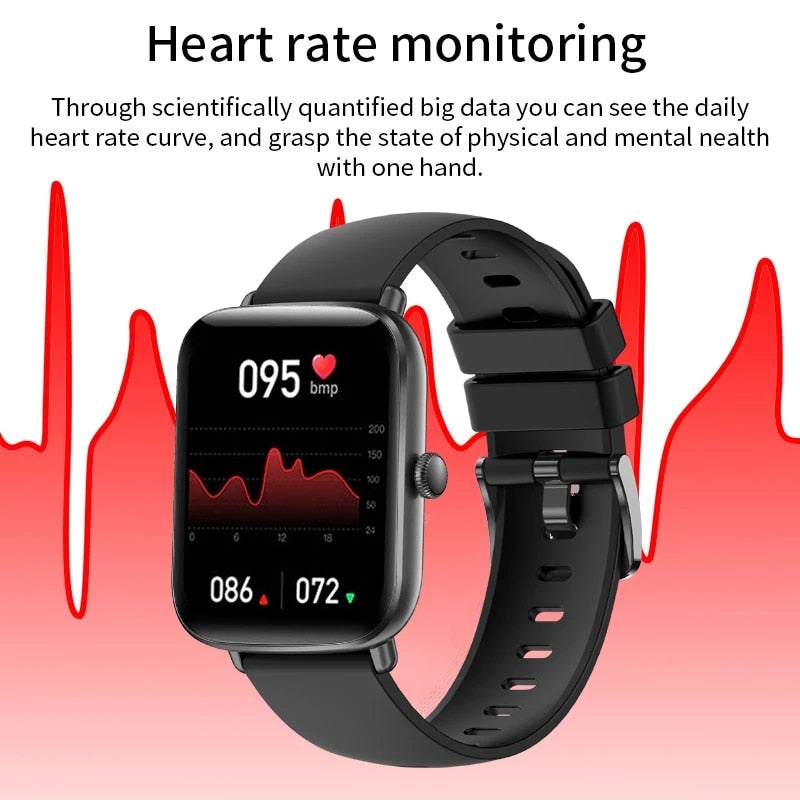 2022 New Bluetooth Heart Rate Monitor Smart Watch Men Full Touch Dial Call Fitness Tracker IP67 Waterproof Smartwatch Men women