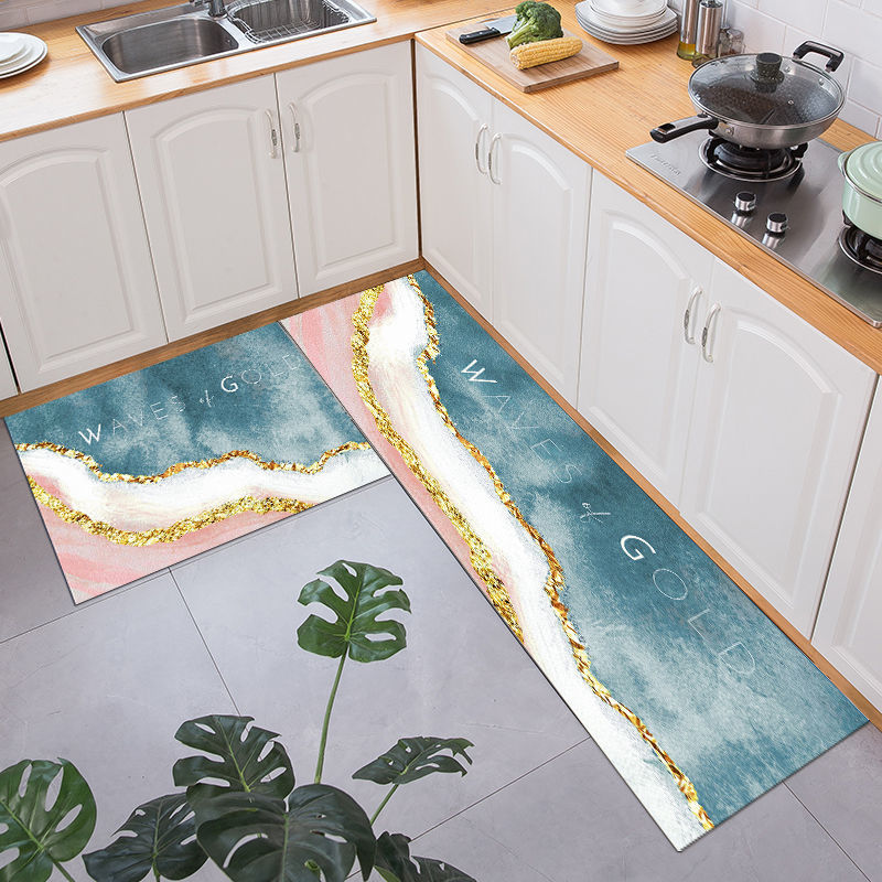 Kitchen Floor Mat Bedroom Living Room Long Bedside Area Rug Hallway Soft Washable Carpet Anti slip Bathroom Entrance Doormat