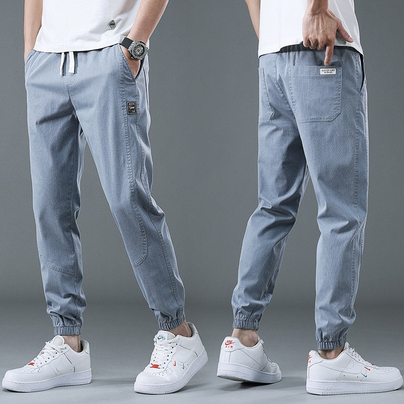 2022 Spring Summer Cotton Jogger Pant Men Pants Harajuku Cargo Jeans Casual Harem Denim Korean Hip Hop Sweatpants Male Trousers