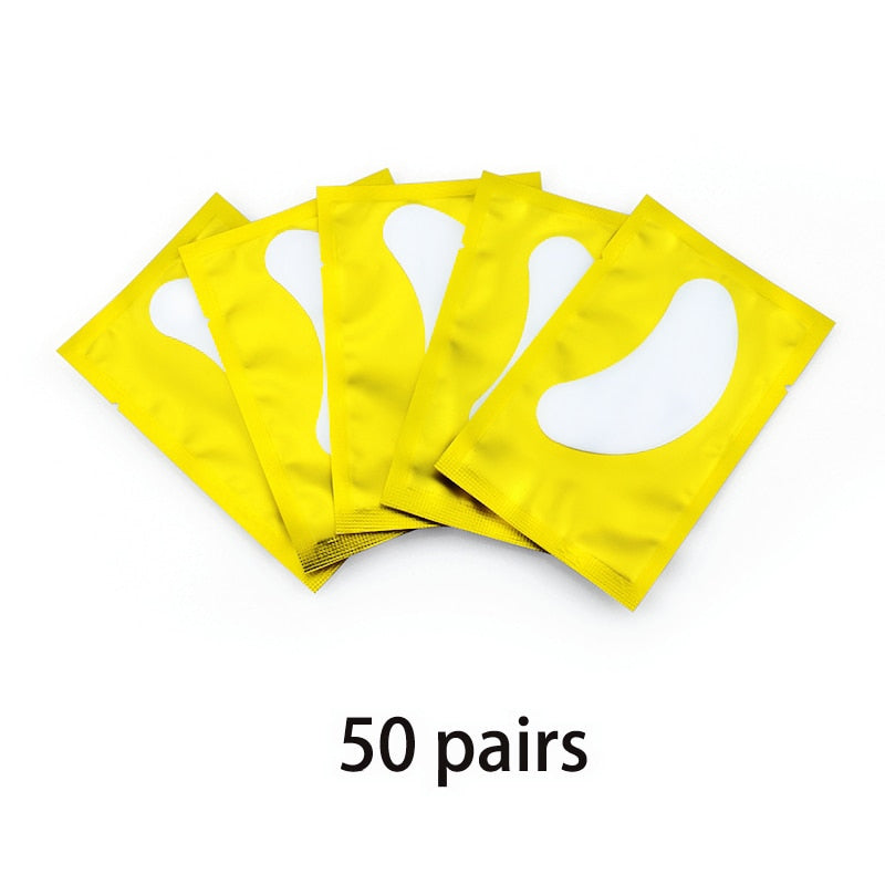 OWOSC 50/100PCS Wholesale Hydrogel Gel Eye Patches for Eyelash Extension Eyepads Eyelash patch Lash Extension Mask Eyepad Makeup