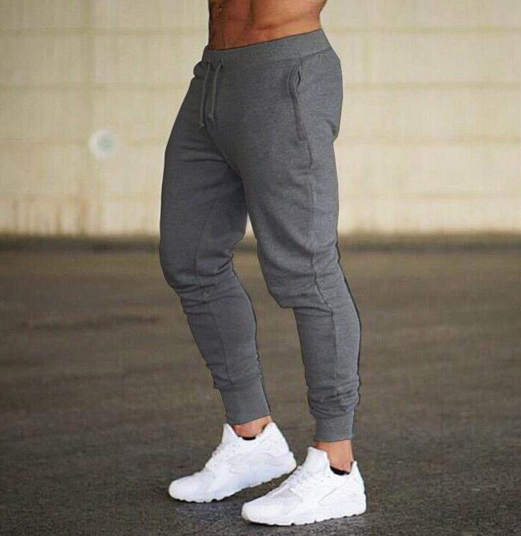 New Jogging Pants Men Sport Sweatpants Running Pants Pants Men Joggers Cotton Trackpants Slim Fit Pants Bodybuilding Trouser