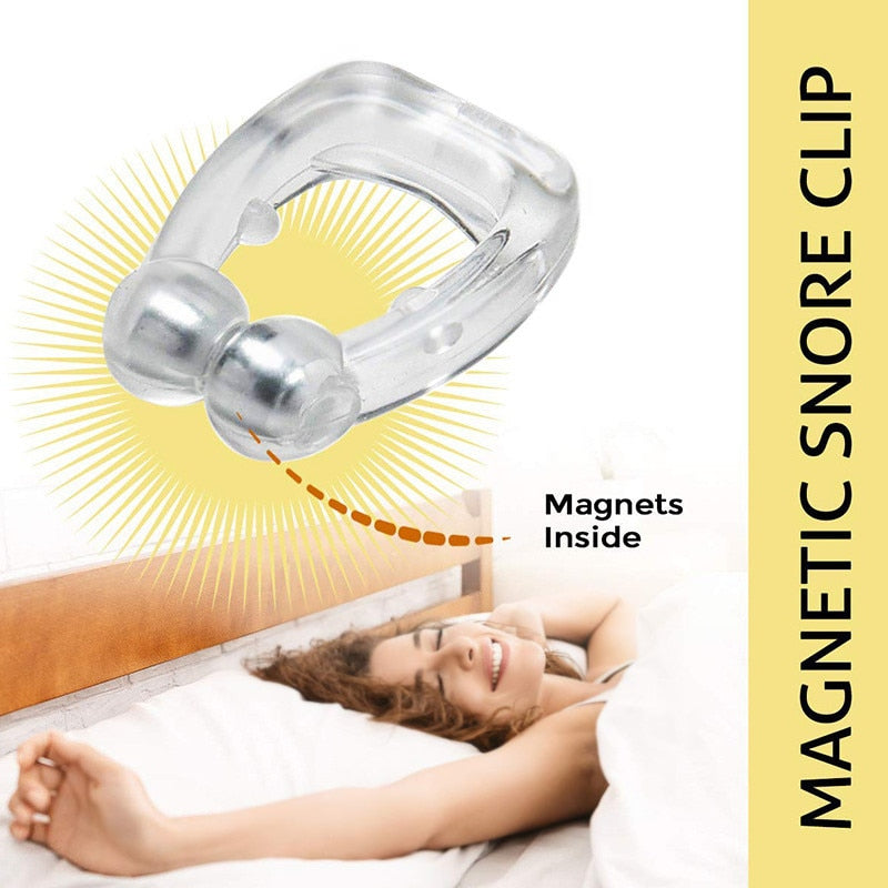 Silicone Magnetic Anti Snoring Nasal Dilator Stop Snore nose clip Aid Easy Breathe Improve Sleeping For Men/Women beauty health