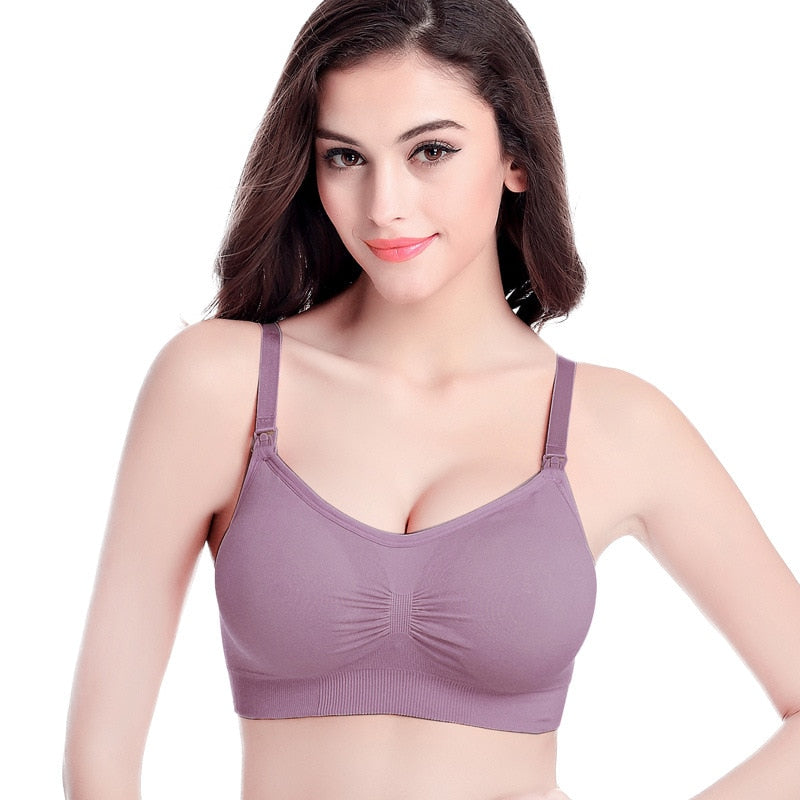 Maternity Bras Wirefree Nursing Bra Panties Set Pregnancy Clothes Prevent Sagging Breastfeeding Women&#39;s Breathable Lactancia Bra