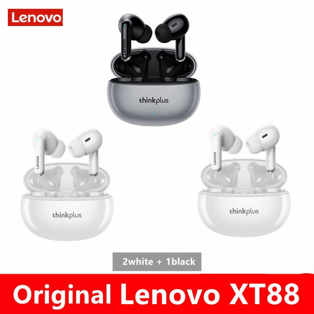 NEW Original Lenovo XT88 TWS Wireless Earphone Bluetooth 5.3 Dual Stereo Noise Reduction Bass Touch Control Long Standby headset