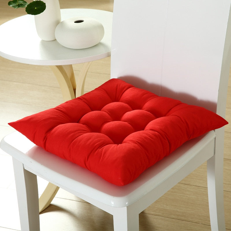 41x41cm Household Thick Solid Color Sanding Chair Cushion Chair Cushion Winter Office Bar Chair Back Seat Sofa Cushion Hip